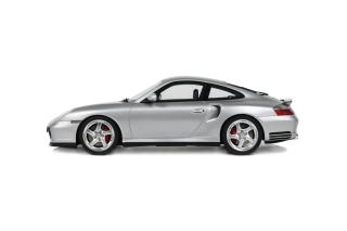 PORSCHE 911 [996.2] TURBO POLAR SILVER 2001 GT Spirit 1:18 Resinemodell (Türen, Motorhaube... nicht zu öffnen!)